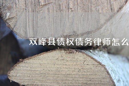 双峰县债权债务律师怎么委托 双峰县债权债务律师怎么委托