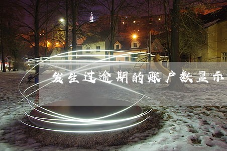 发生过逾期的账户数显示1