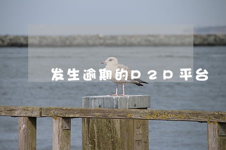 发生逾期的P2P平台 发生逾期的P2P平台