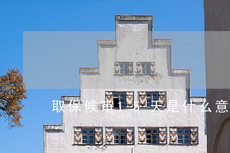 取保候审15天是什么意思 取保候审15天是什么意思