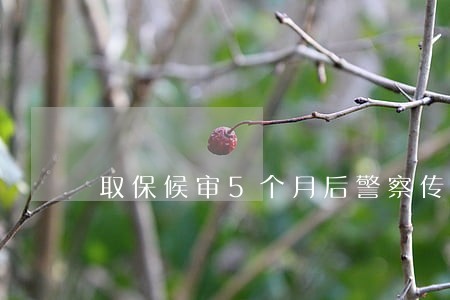 取保候审5个月后警察传唤 取保候审5个月后警察传唤