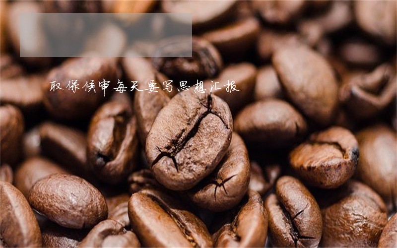 取保候审每天要写思想汇报 取保候审每天要写思想汇报