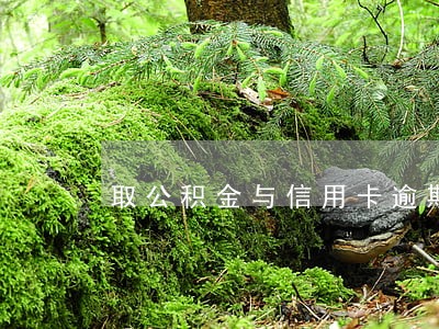 取公积金与信用卡逾期有关系吗