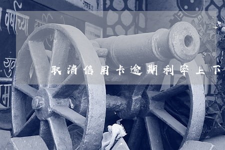 取消信用卡逾期利率上下限管理
