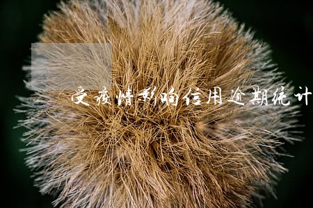 受疫情影响信用逾期统计 受疫情影响信用逾期统计