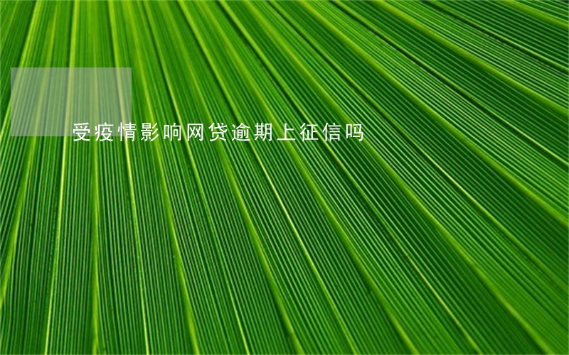 受疫情影响网贷逾期上征信吗 受疫情影响网贷逾期上征信吗