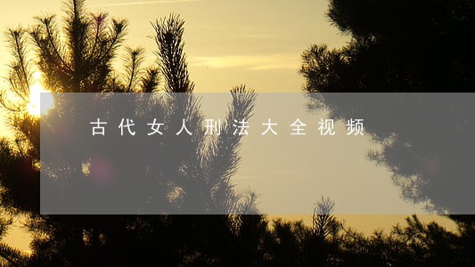 古代女人刑法大全视频