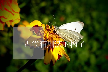 古代有刑法的椅子