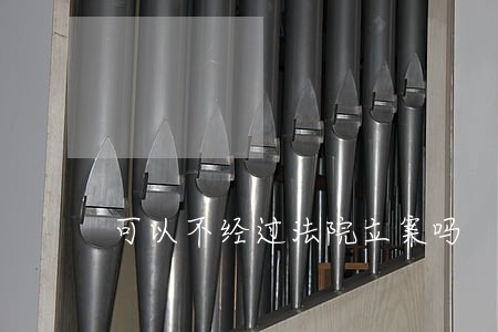 可以不经过法院立案吗 可以不经过法院立案吗