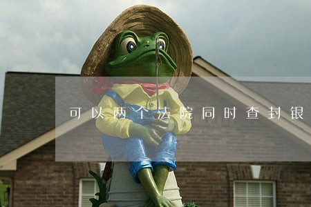 可以两个法院同时查封银行卡 可以两个法院同时查封银行卡