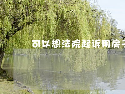 可以想法院起诉用房子抵债吗 可以想法院起诉用房子抵债吗