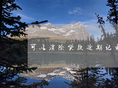 可以消除贷款逾期记录吗 可以消除贷款逾期记录吗