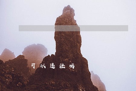 可以违法吗 可以违法吗
