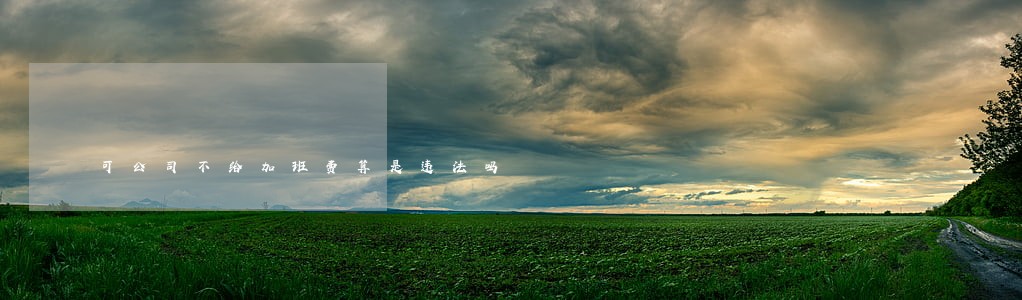可公司不给加班费算是违法吗