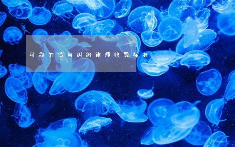 可靠的债务纠纷律师收费标准 可靠的债务纠纷律师收费标准