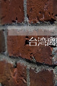 台湾离婚协议书格式模板