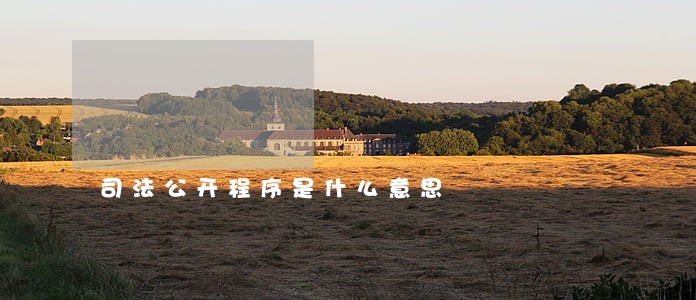 司法公开程序是什么意思 司法公开程序是什么意思
