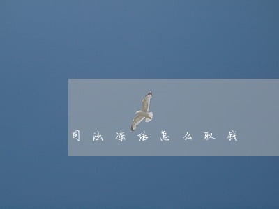 司法冻结怎么取钱 司法冻结怎么取钱