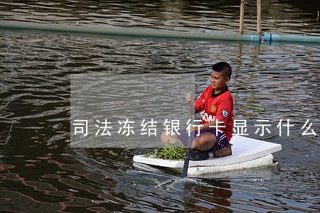 司法冻结银行卡显示什么用 司法冻结银行卡显示什么用