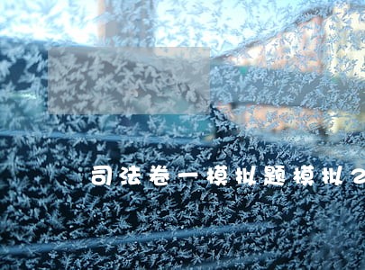 司法卷一模拟题模拟286 司法卷一模拟题模拟286