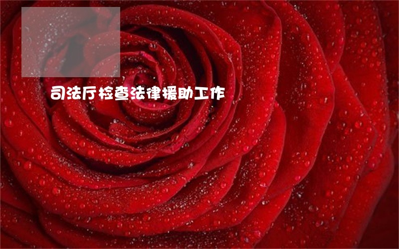 司法厅检查法律援助工作 司法厅检查法律援助工作