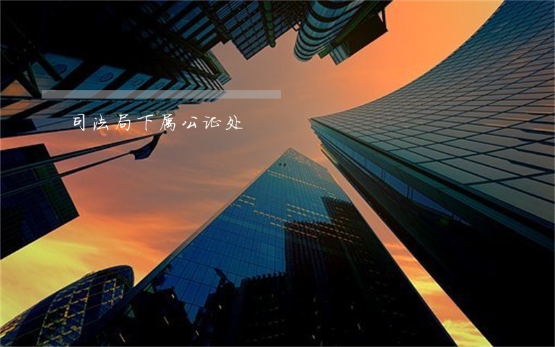 司法局下属公证处 司法局下属公证处
