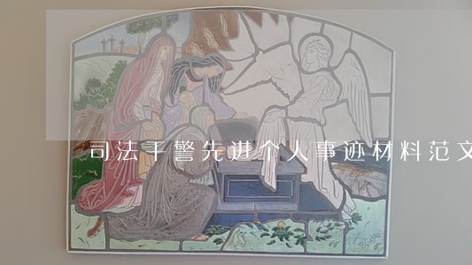 司法干警先进个人事迹材料范文 司法干警先进个人事迹材料范文