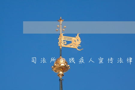 司法所向残疾人宣传法律援助 司法所向残疾人宣传法律援助