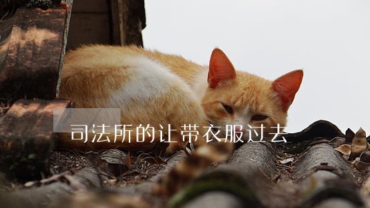 司法所的让带衣服过去 司法所的让带衣服过去
