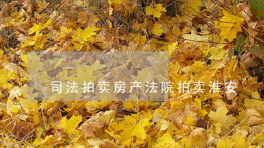 司法拍卖房产法院拍卖淮安