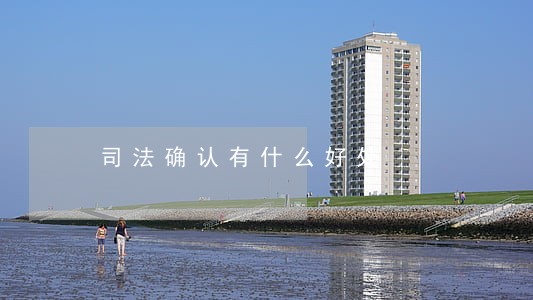 司法确认有什么好处 司法确认有什么好处