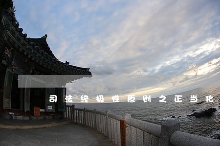 司法终极性原则之正当化的根据 司法终极性原则之正当化的根据