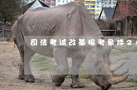 司法考试改革报考条件2021 司法考试改革报考条件2021