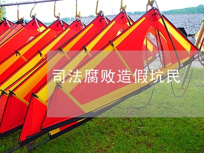 司法腐败造假坑民 司法腐败造假坑民