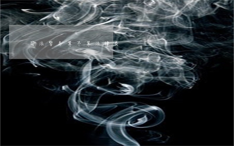 司法警务算不算法律类