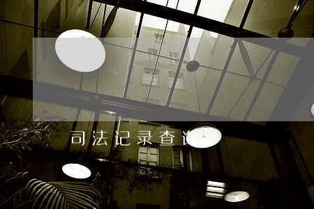 司法记录查询 司法记录查询