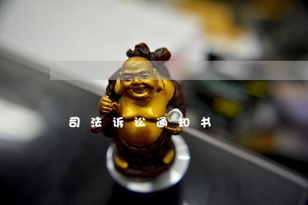 司法诉讼通知书 司法诉讼通知书