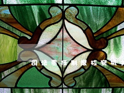 司法责任制度检察机关 司法责任制度检察机关