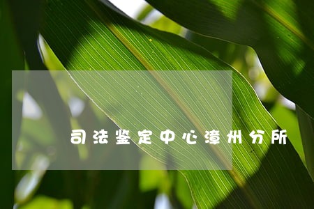 司法鉴定中心漳州分所