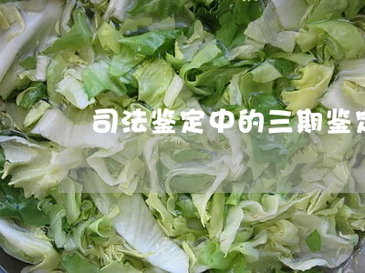 司法鉴定中的三期鉴定标准 司法鉴定中的三期鉴定标准