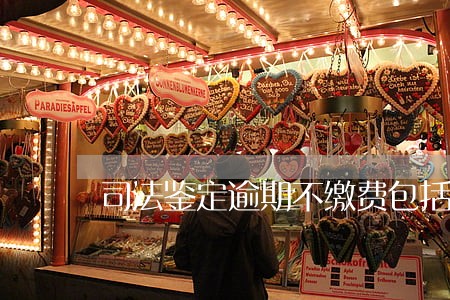 司法鉴定逾期不缴费包括什么后果 司法鉴定逾期不缴费包括什么后果