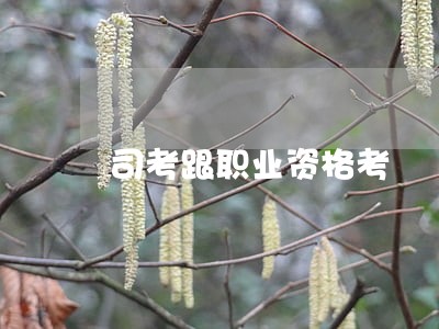 司考跟职业资格考