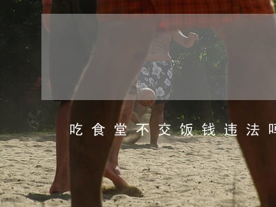 吃食堂不交饭钱违法吗 吃食堂不交饭钱违法吗