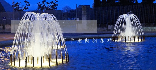 各大银行信用卡逾期利息对比 各大银行信用卡逾期利息对比