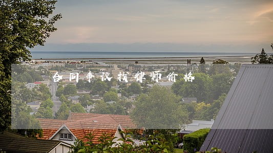 合同争议找律师价格