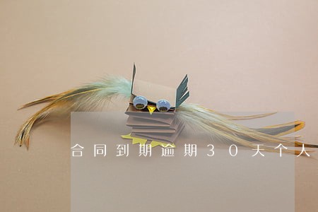 合同到期逾期30天个人离职 合同到期逾期30天个人离职