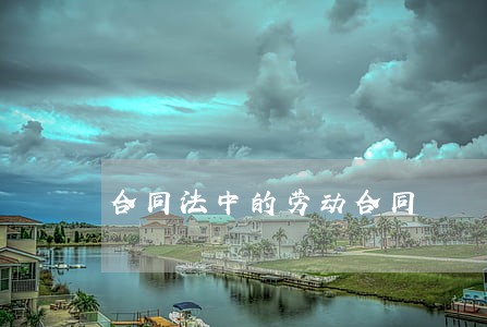 合同法中的劳动合同