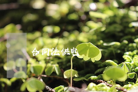 合同法供电 合同法供电