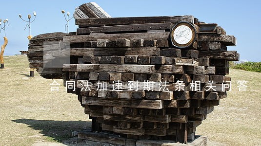 合同法加速到期法条相关问答 合同法加速到期法条相关问答