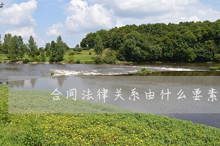 合同法律关系由什么要素构成